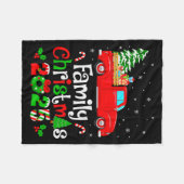Family Christmas 2025 Truck Tree Squad Matching Xm Fleecedecke (Vorderseite (Horizontal))