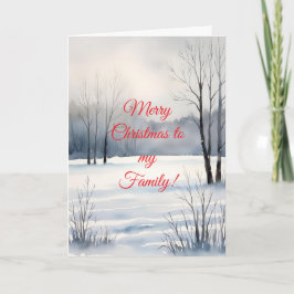 FAMILY CHRISTMAS CARD DANKESKARTE
