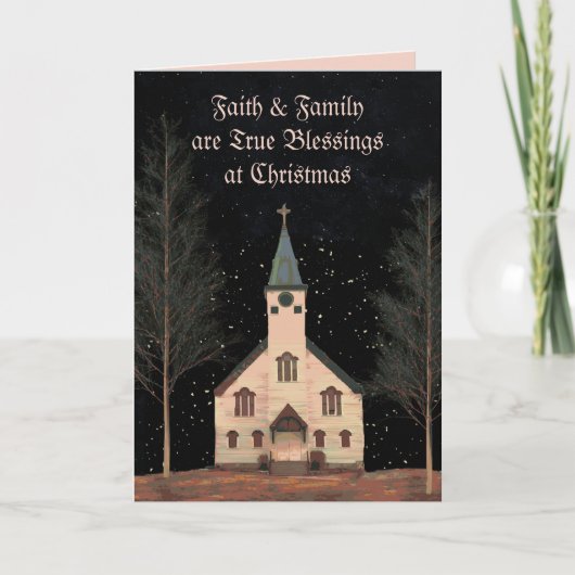 FAMILY CHRISTMAS CARD DANKESKARTE (Vorderseite)