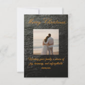 Family Christmas Card – Editable Design Dankeskarte (Vorderseite)
