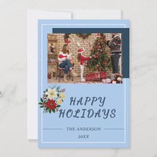 “Family Christmas Card | Happy Holidays Photo Card Dankeskarte