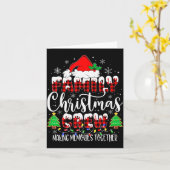 Family Christmas Crew Making Memories Matching Paj Karte (Gelbe Blume)