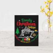 Family Christmas Cruise 2025 Making Memories Toget Karte (Gelbe Blume)