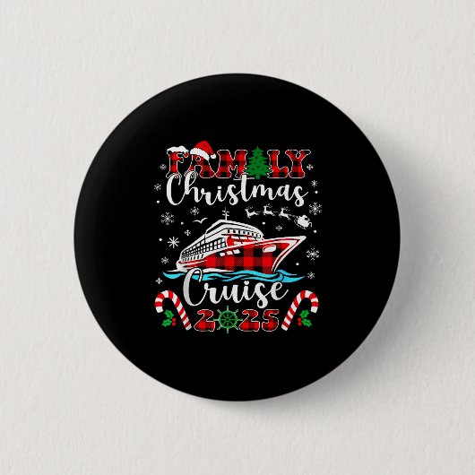 Family Christmas Cruise 2025 Matching Family Cruis Button (Vorderseite)