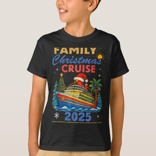 Family Christmas Cruise 2025 Matching Family Cruis T-Shirt (Vorderseite)
