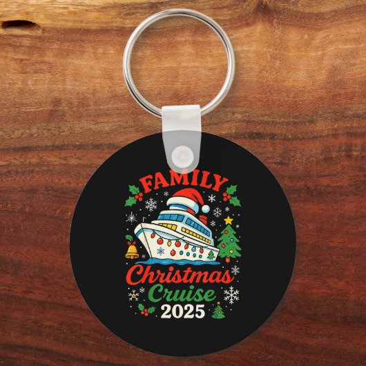 Family Christmas Cruise 2025 Matching Family Winte Schlüsselanhänger (Vorderseite)