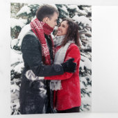 Family Christmas Dreifach-gefaltete Programmkarte (Innen Erste Seite)