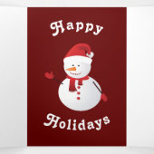 Family Christmas Dreifach-gefaltete Programmkarte (Innenseite Mitte)