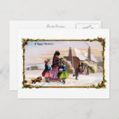 Family Christmas Feiertagspostkarte (Vorne/Hinten)