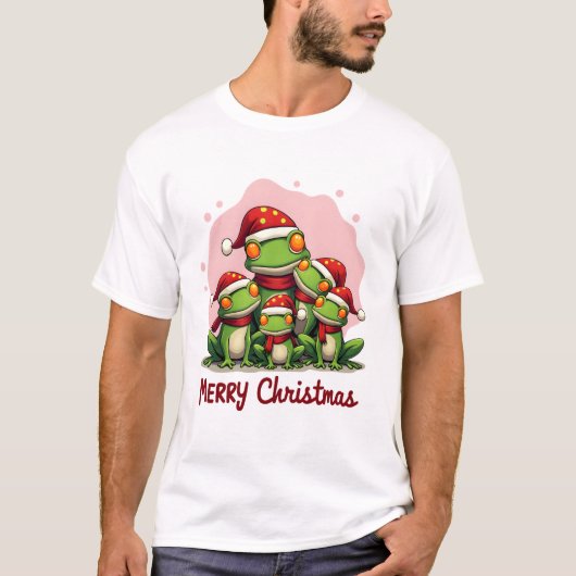 Family christmas frogs (1) T-Shirt (Vorderseite)