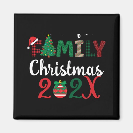 Family Christmas Making Memories Together T Shirt Magnet (Vorne)