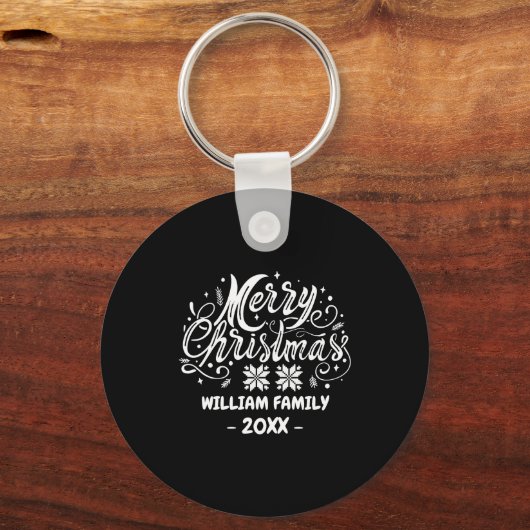 Family Christmas Matching Pajama Xmas Party  Schlüsselanhänger (Vorderseite)