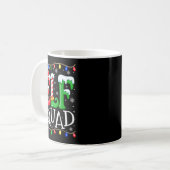 Family Christmas Matching Pajamas Elf Xmas Squad Kaffeetasse (Vorderseite Links)