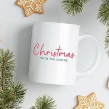 Family Christmas | Modern Minimalist Family Name