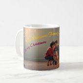 Family Christmas Mug with Border Collie – Cozy Hol Kaffeetasse (Vorderseite Links)