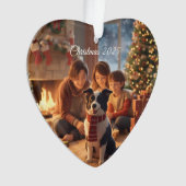 Family Christmas Ornament with Border Collie – Coz (Vorderseite)