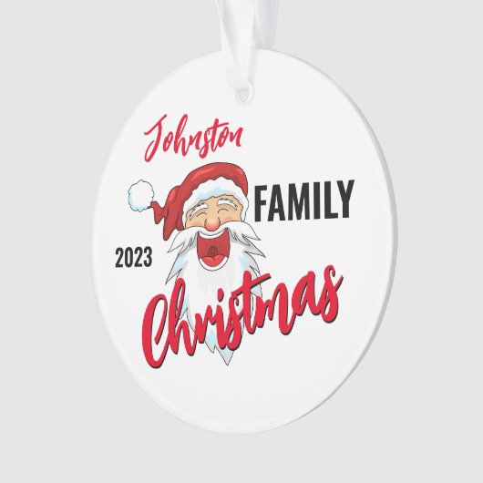 Family Christmas Ornaments Personalized Ornament (Vorderseite)