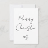 Family Christmas Photo Card Dankeskarte (Rückseite)