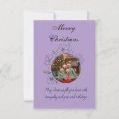 Family Christmas Photo Card Dankeskarte (Vorderseite)