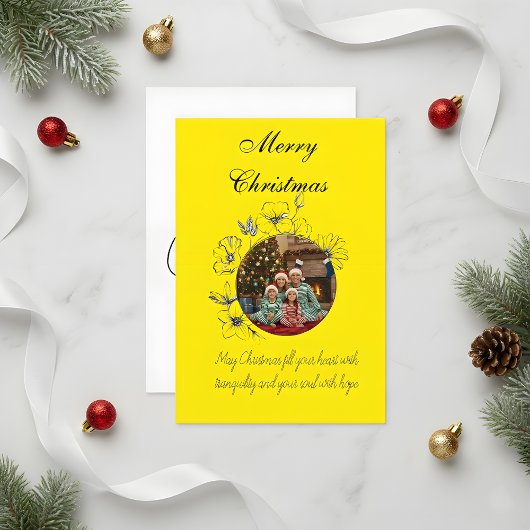 Family Christmas Photo Card Dankeskarte