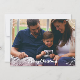 Family Christmas Photo Card with Bible Verse Feiertagskarte