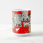 Family Christmas Photo Kaffeetasse (Mittel)