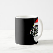 Family Christmas Santa Beard Xmas Matching Pajamas Kaffeetasse (VorderseiteRechts)