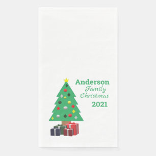 Family Christmas Serviette