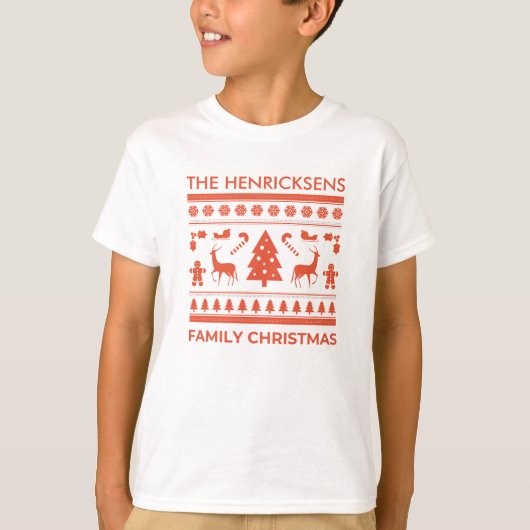 Family Christmas T-Shirt (Vorderseite)