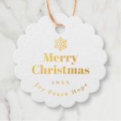 Family Christmas Thank You Red Geschenkanhänger (Vorderseite)