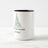 Family Christmas Tree Story Gift - t-shirt Zweifarbige Tasse (Mittel)