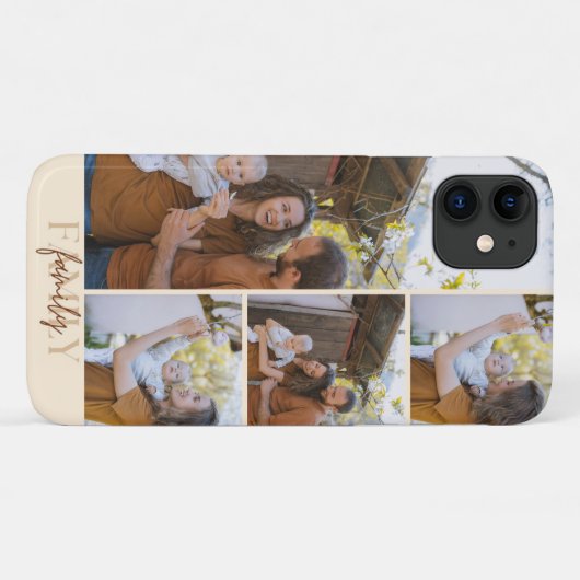 Family Collage Custom Photo Phone Case (Rückseite (Horizontal))