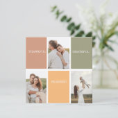 Family Collage Foto | Dankbar gesegnet dankbar (Stehend Vorderseite)