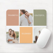 Family Collage Foto | Dankbar gesegnet dankbar Mousepad (Mit Mouse)