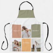 Family Collage Foto | Dankbar gesegnet dankbar Schürze (Vorderseite)