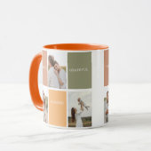 Family Collage Foto | Dankbar gesegnet dankbar Tasse (Vorderseite Links)