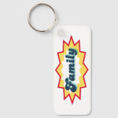 Family, comic book pop design schlüsselanhänger (Vorderseite)