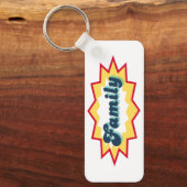 Family, comic book pop design schlüsselanhänger (Vorderseite)