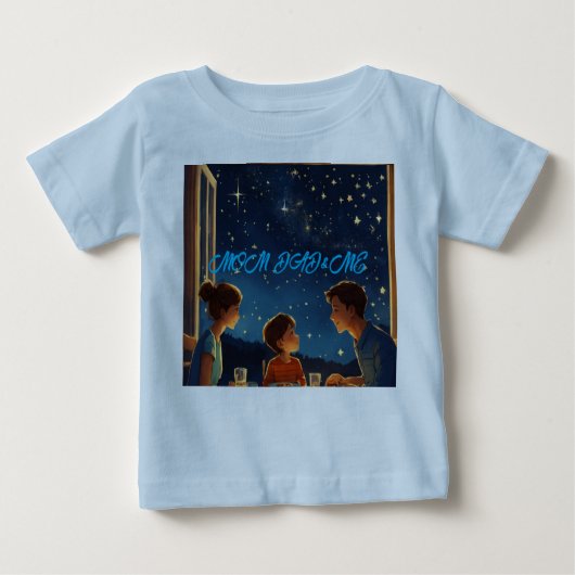 Family Constellation T-Shirt - Mama, Vater und Sta (Vorderseite)