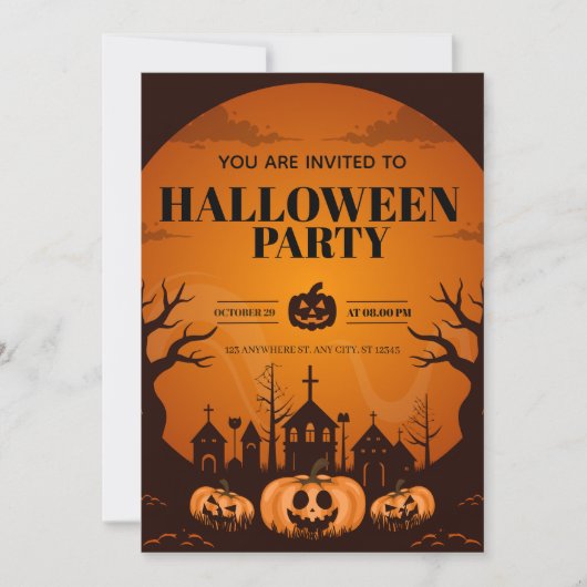 Family Costume Party Invite | Fun & Editable Card Einladung (Vorderseite)