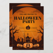 Family Costume Party Invite | Fun & Editable Card Einladung (Vorne/Hinten)