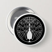 [Family Crests] 2 symmetrical Jpn gingers w/round Button (Vorne & Hinten)