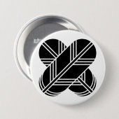[Family Crests] Crossed hawk feathers Button (Vorne & Hinten)