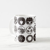 [Family Crests] Flowers Kaffeetasse (Vorderseite Links)