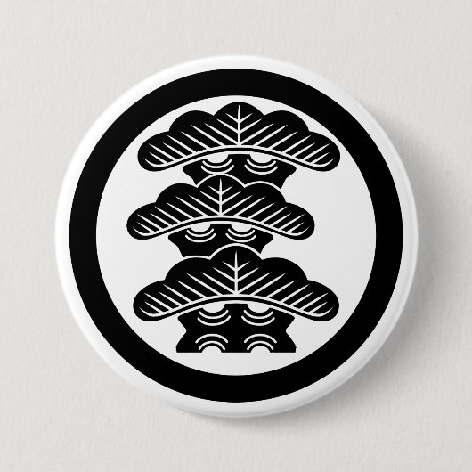 [Family Crests] Left-align 3tier pine tree w/round Button (Vorderseite)
