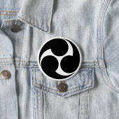 [Family Crests] Left-rotating Mitsu-domoe Button (Beispiel)