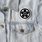 [Family Crests] Plum Flower (Umebachi) into circle Button (Beispiel)