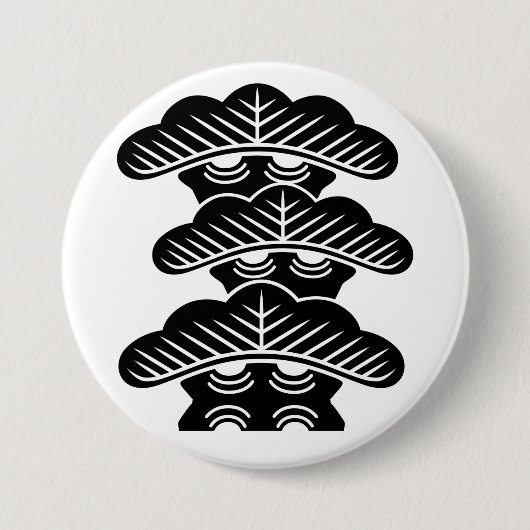 [Family Crests] Right-aligned 3tiered pine trees Button (Vorderseite)