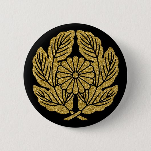 [Family Crests] Takamori Saigo Chrysanthemum Button (Vorderseite)