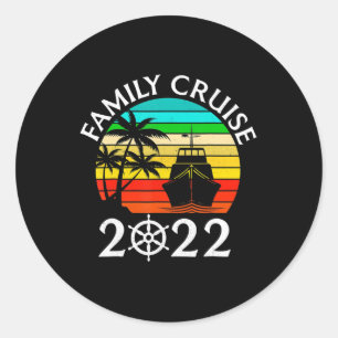 Family Cruise 2022 Cruise Family Matching Group S Runder Aufkleber